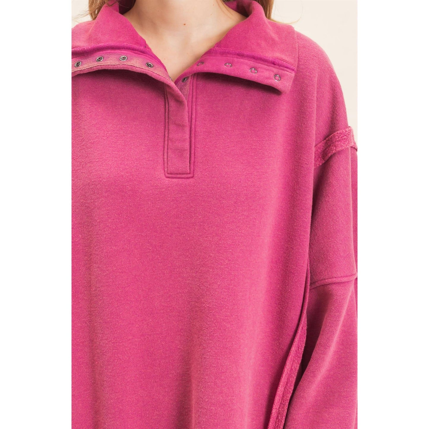 Might Just Stay Mineral Wash Pullover