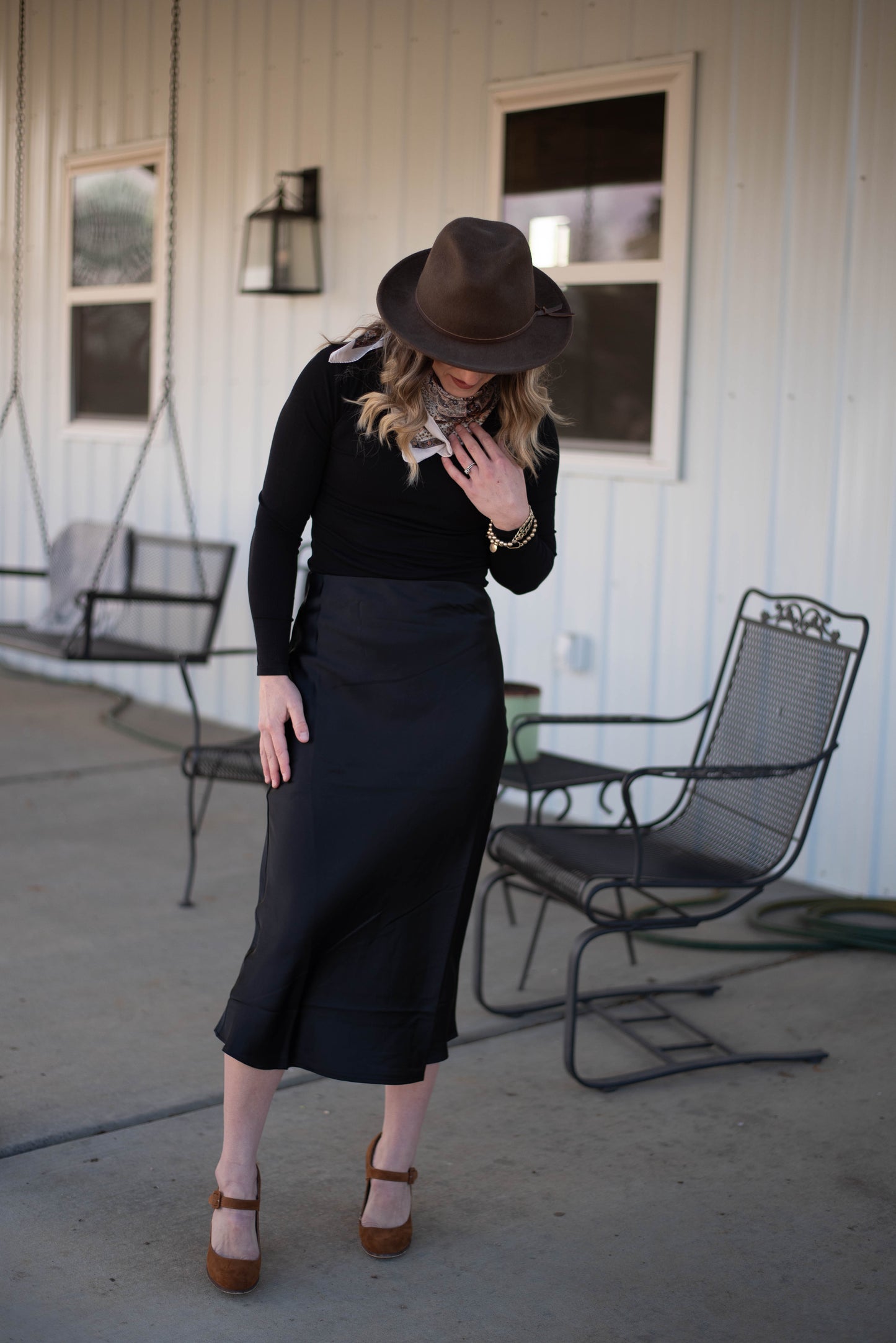 The Refined Satin Skirt