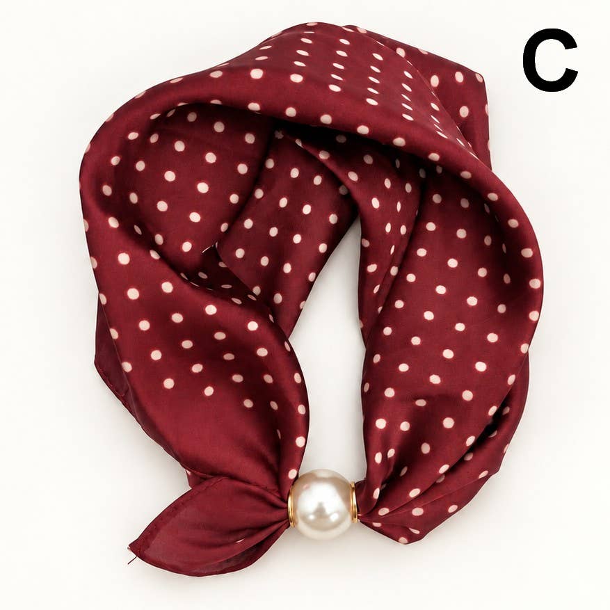 Pearl Magnetic Clasp Scarf Necklace