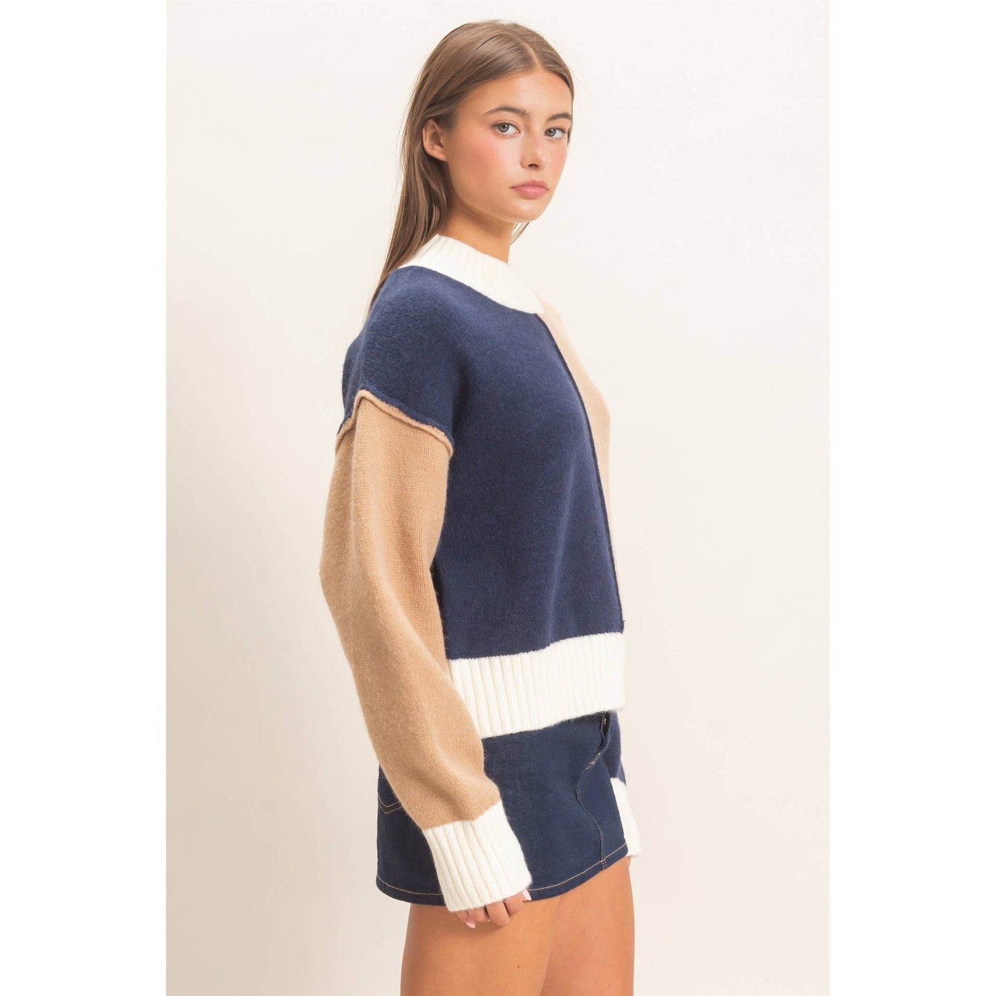 City Streets Mock Neck Sweater