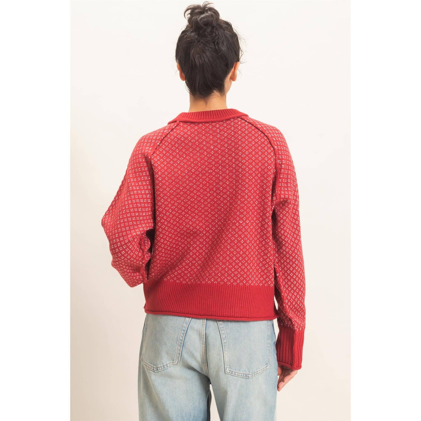 Dots for Days Mock Neck Sweater
