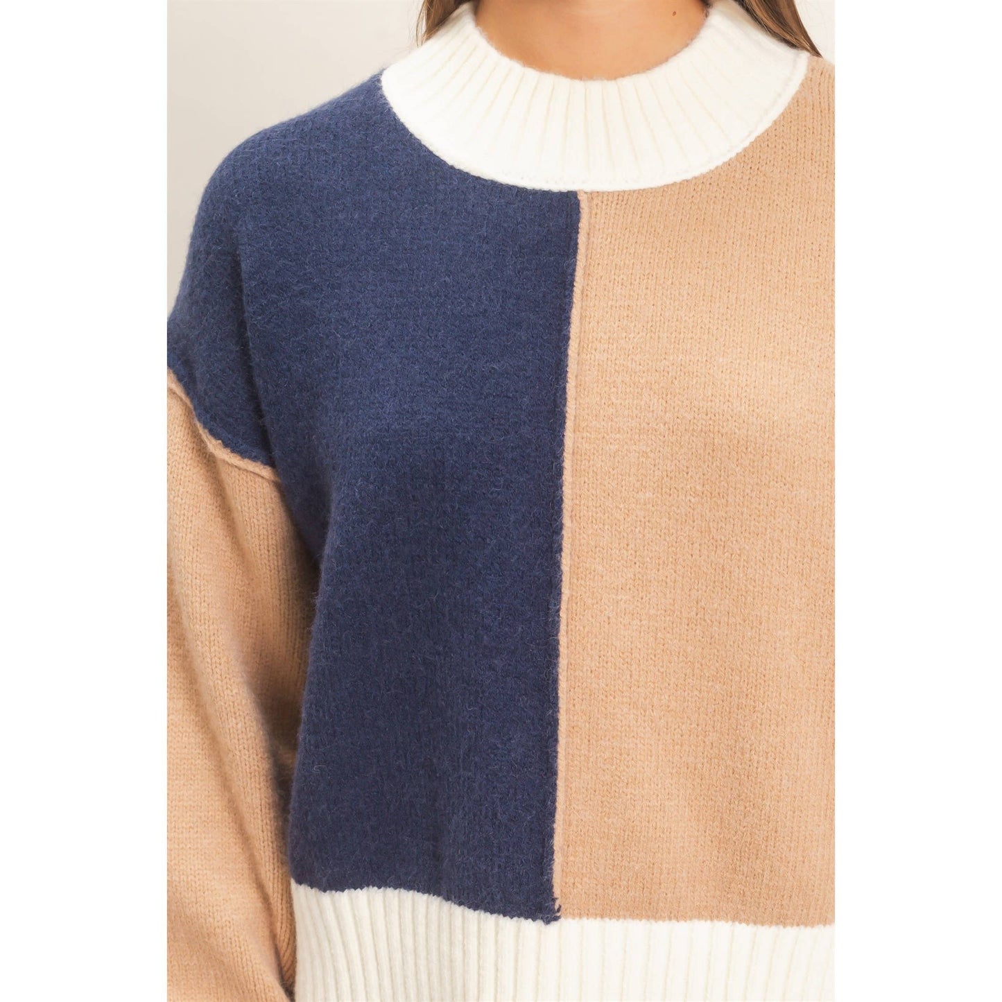 City Streets Mock Neck Sweater