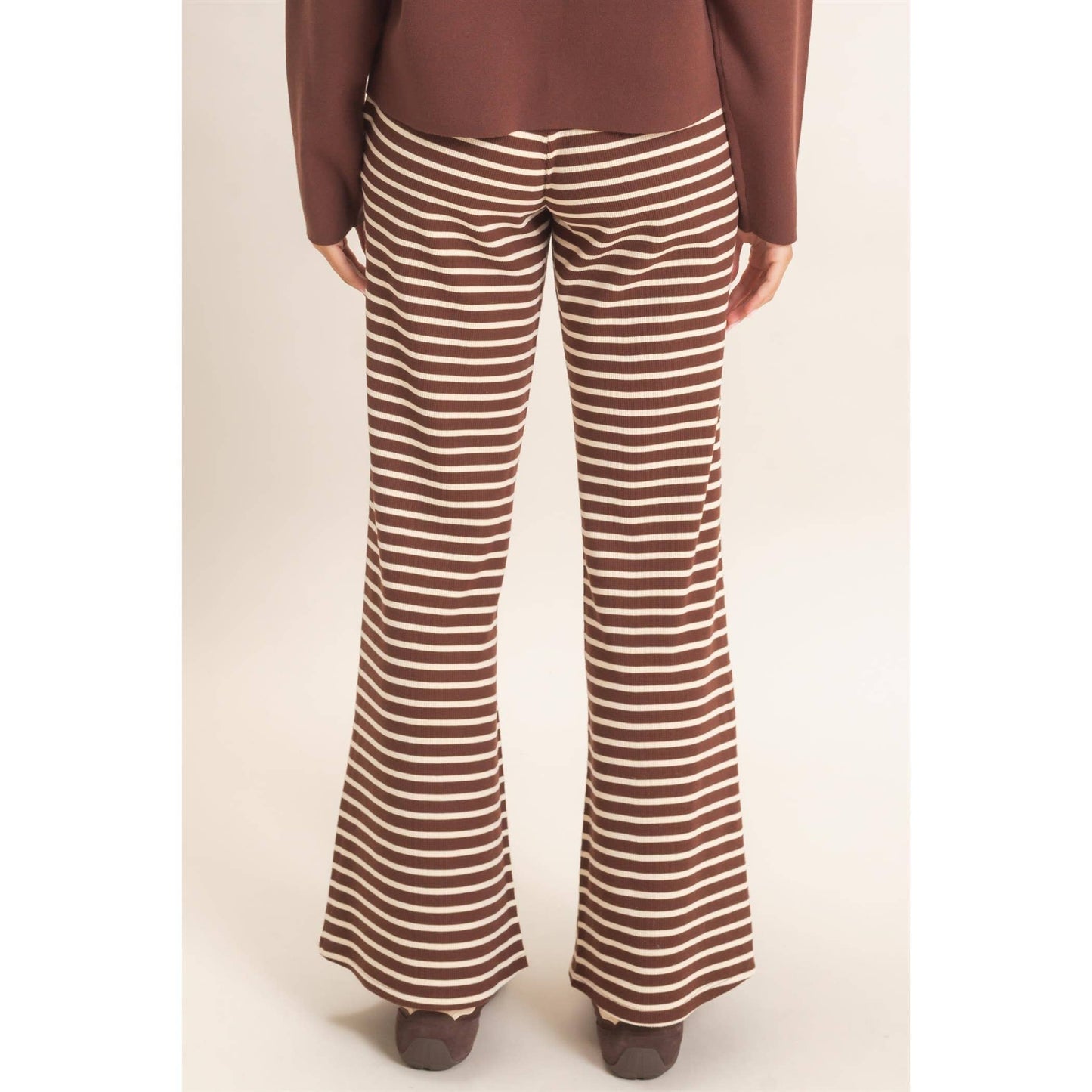 Hayden Striped Waffle Knit Pants