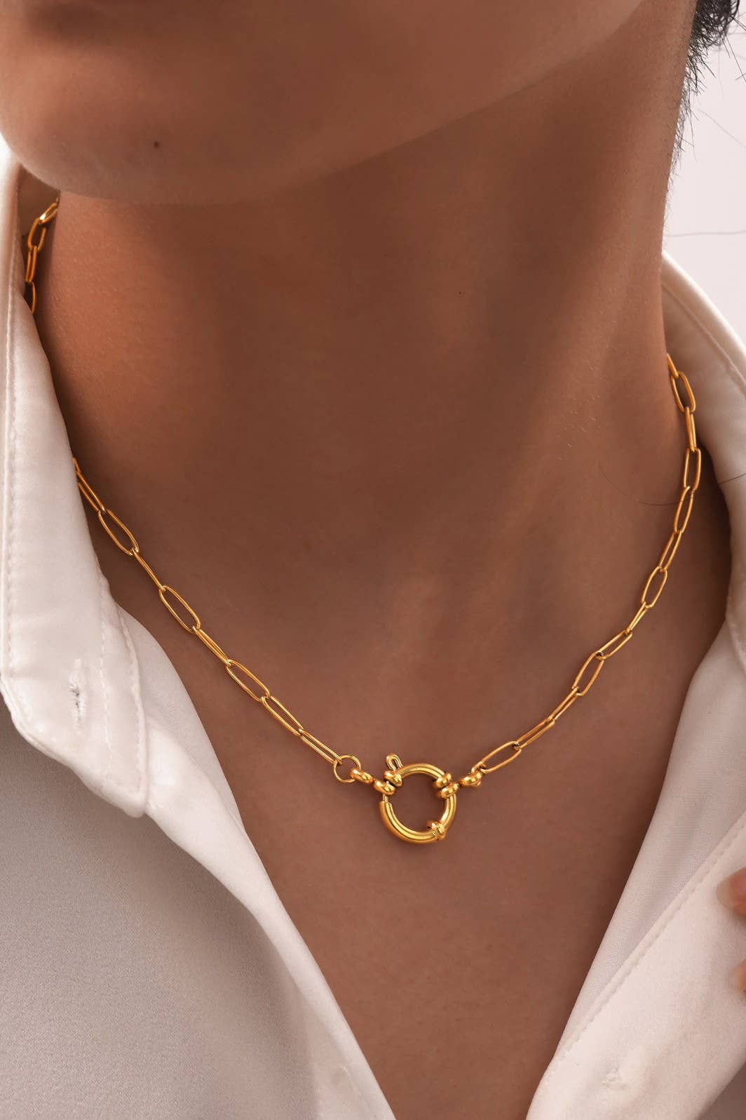 Circle Link Necklace