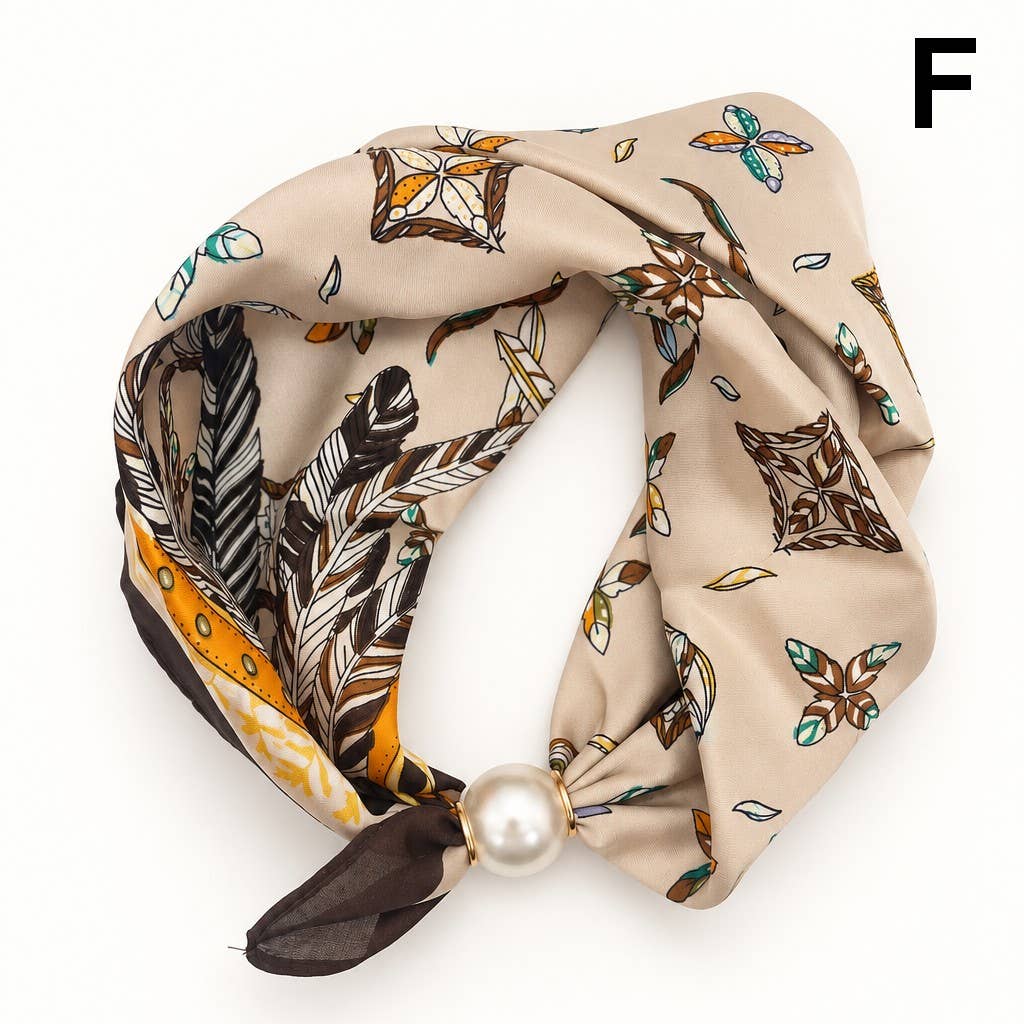 Pearl Magnetic Clasp Scarf Necklace