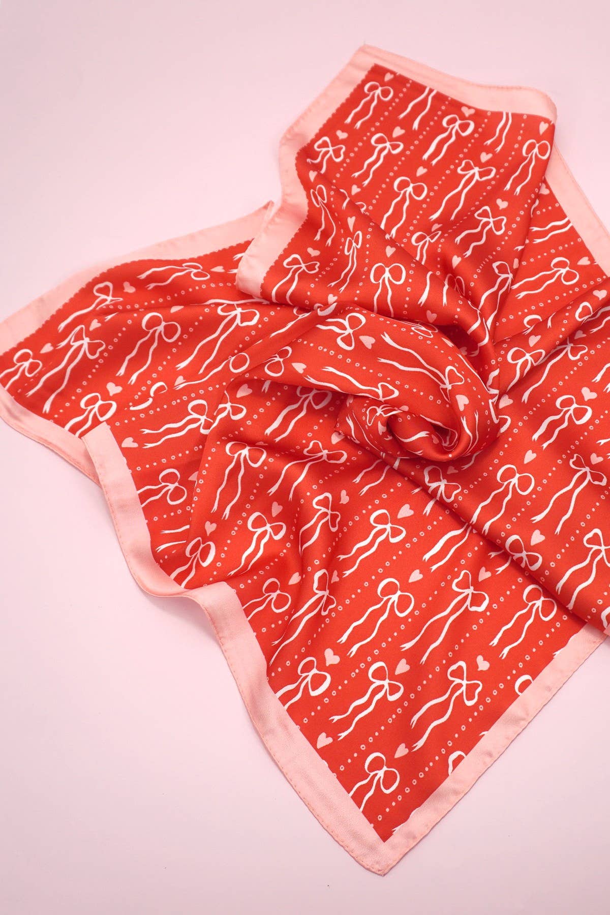 Bow and Heart Bandana Scarf