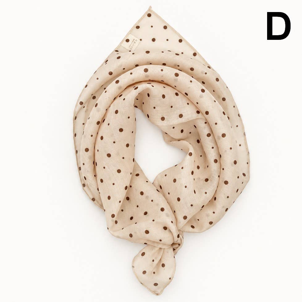 Vintage-Inspired Printed Bandana Scarf