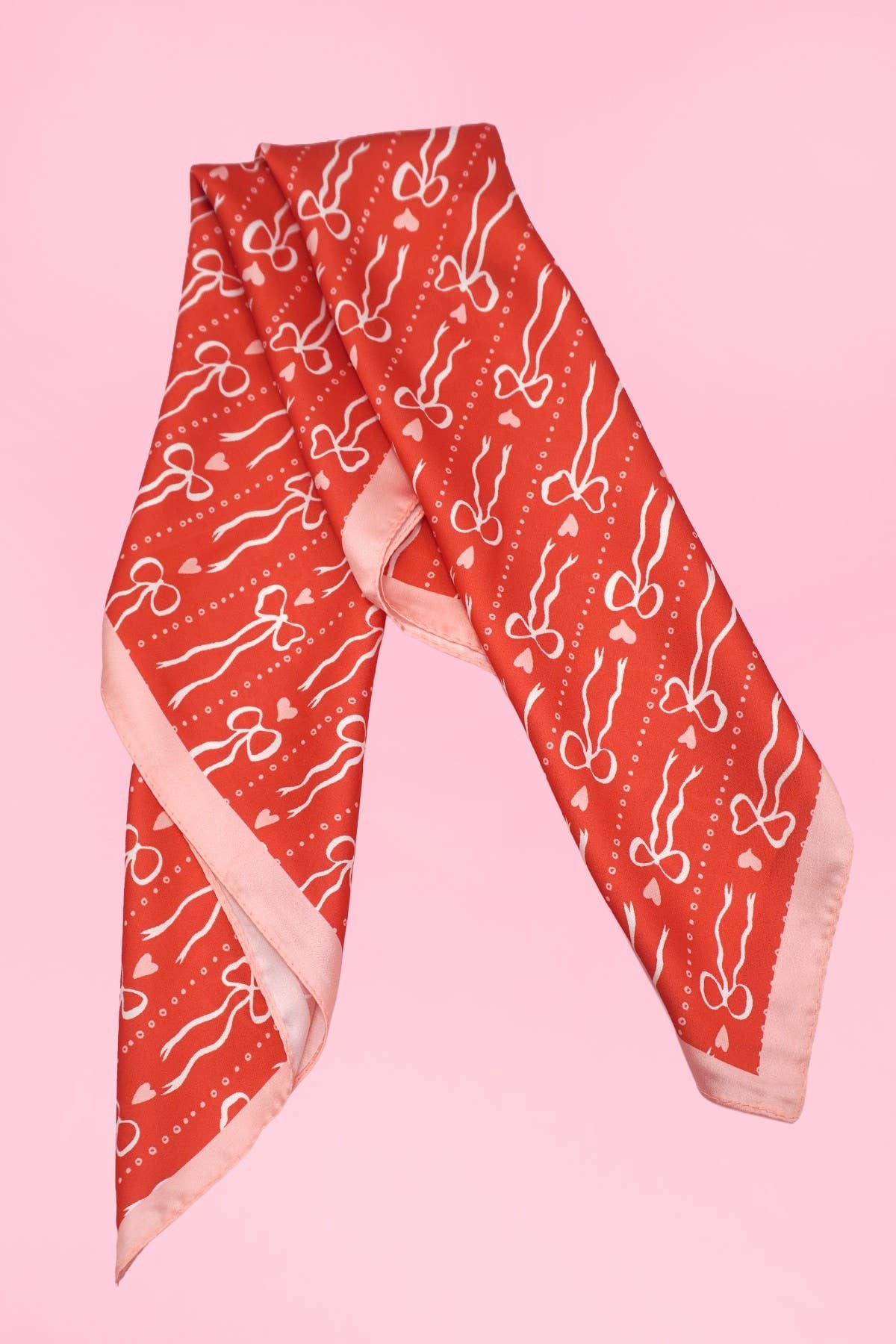 Bow and Heart Bandana Scarf