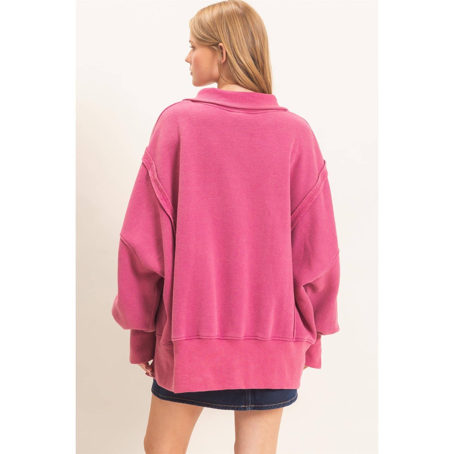 Might Just Stay Mineral Wash Pullover