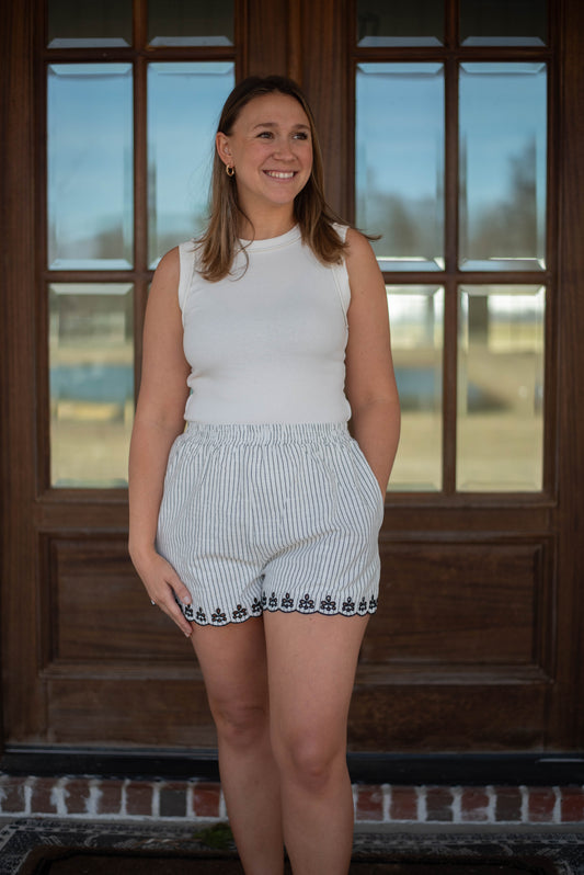 The Easy Embroidered Short