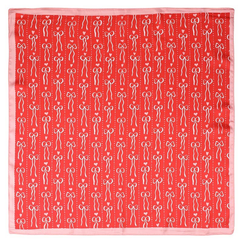 Bow and Heart Bandana Scarf