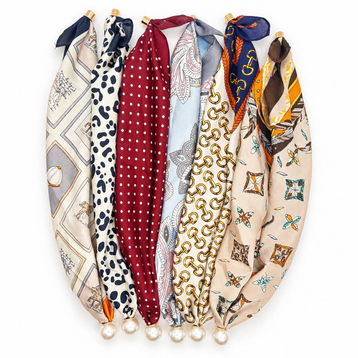 Pearl Magnetic Clasp Scarf Necklace