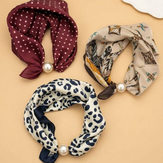 Pearl Magnetic Clasp Scarf Necklace