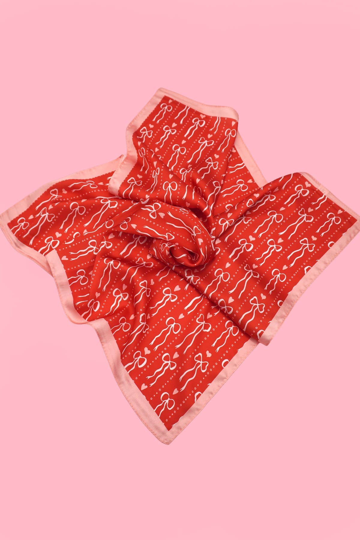 Bow and Heart Bandana Scarf