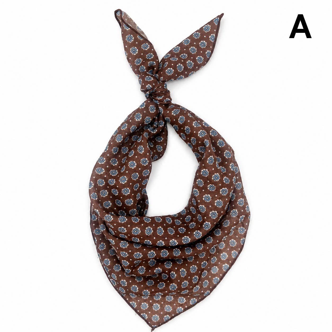 Vintage-Inspired Printed Bandana Scarf